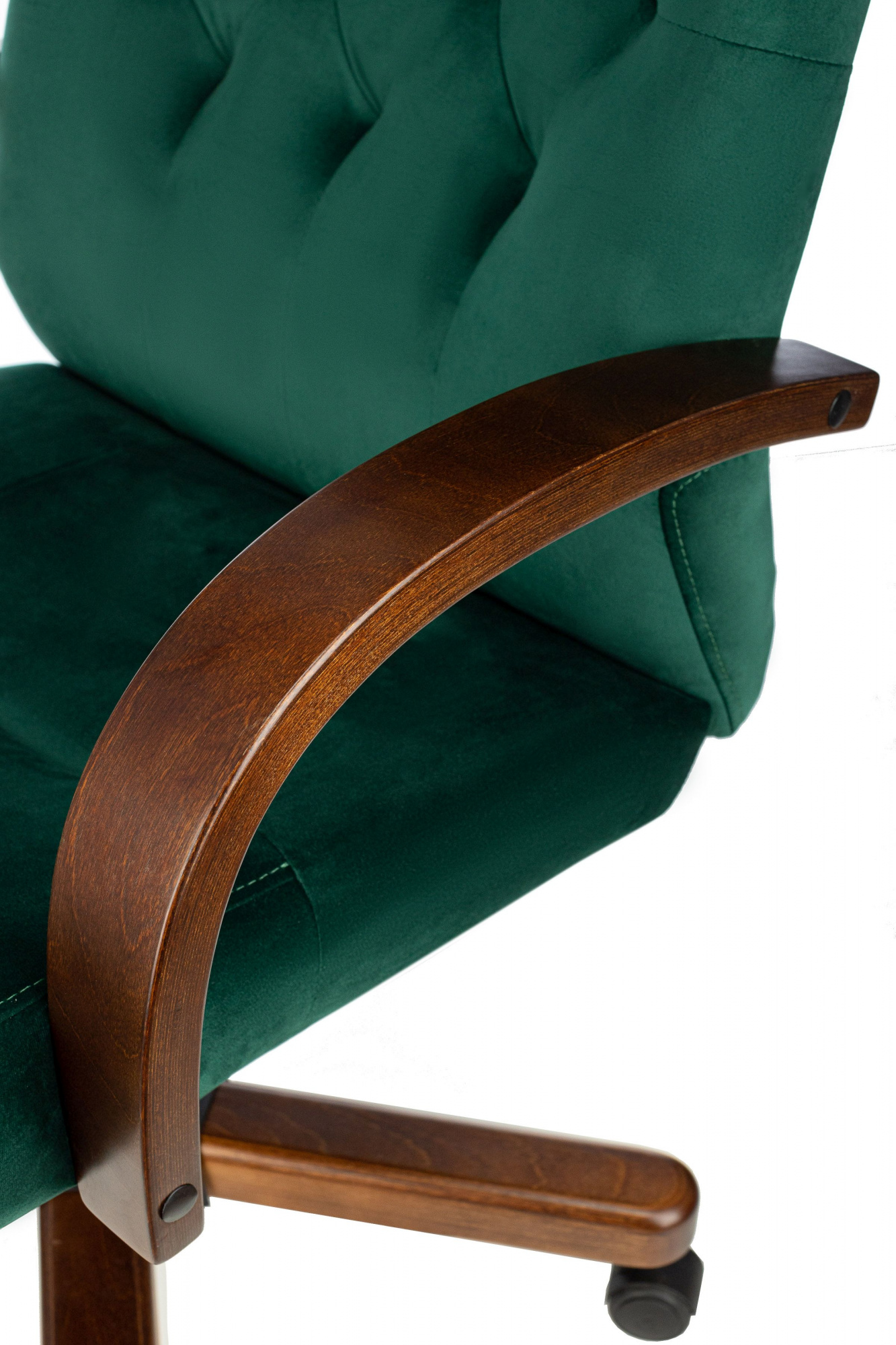 Офисное кресло Бюрократ T-9928WALNUT Fabric Italia зеленый (T-9928WALNUT/FABR/GN)