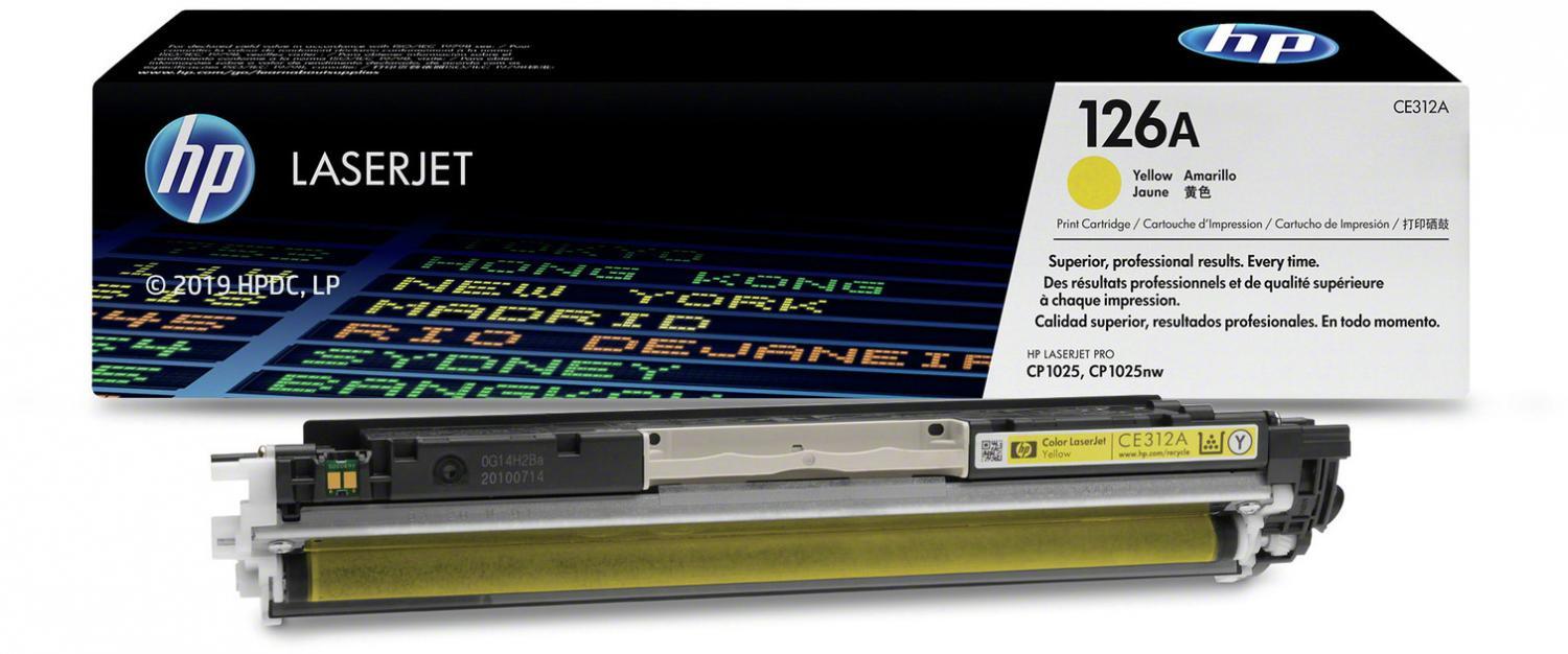Картридж HP 126A желтый (CE312A)