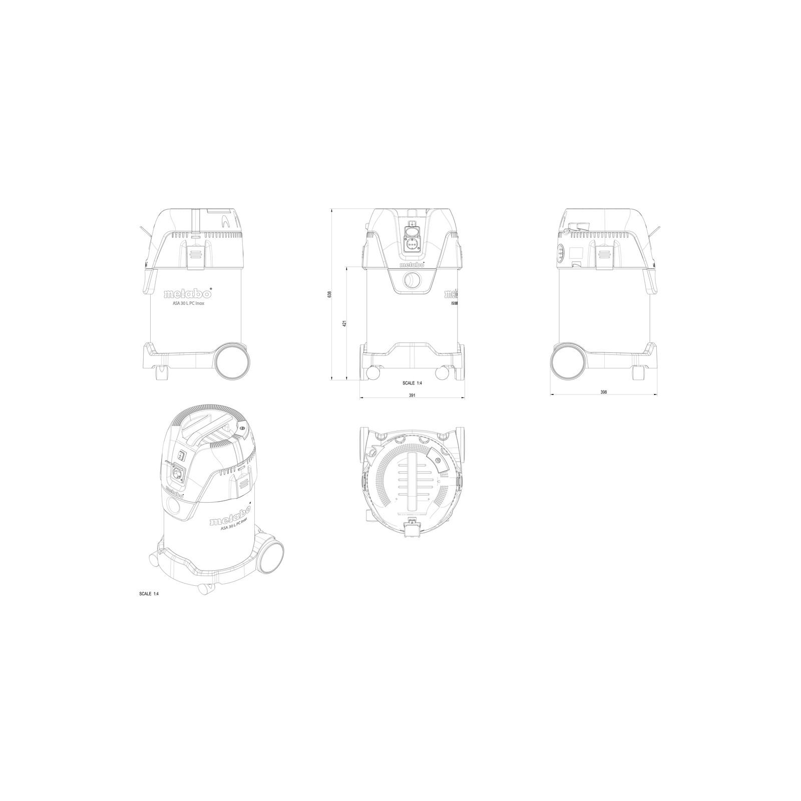 Пылесос Metabo ASA 30 L PC Inox (6.02015.00)