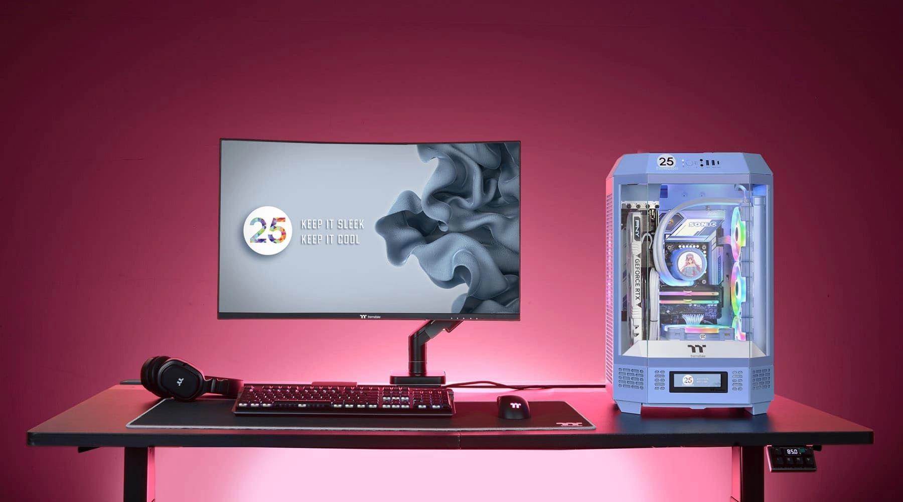Корпус Thermaltake Tower 300 Hydrangea голубой (CA-1Y4-00SFWN-00)