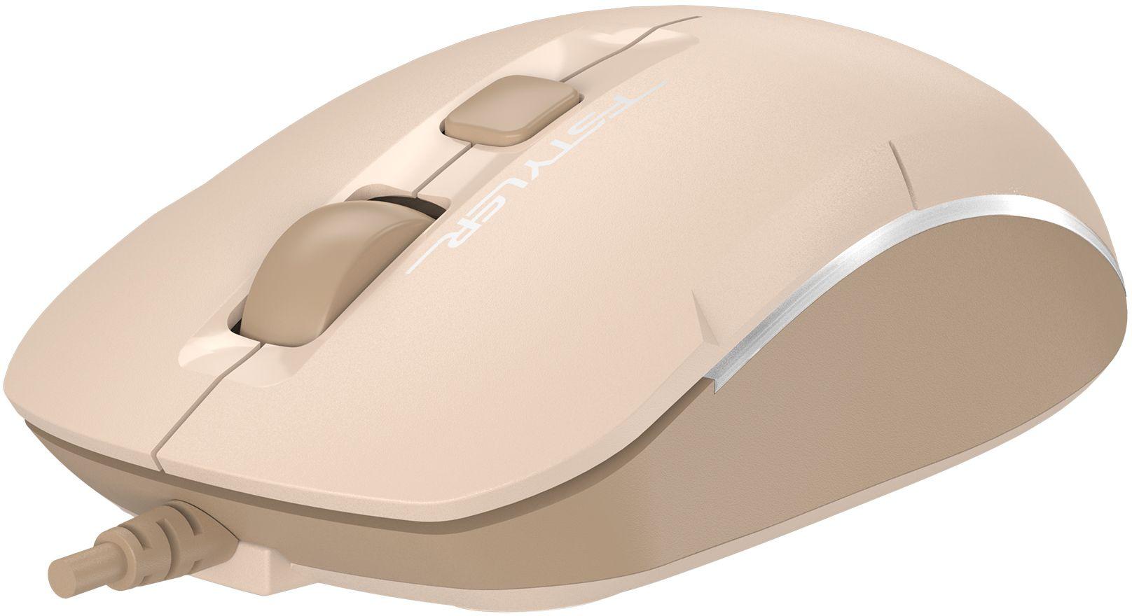 Мышь A4Tech Fstyler FM26 бежевый/коричневый/Cafe Latte