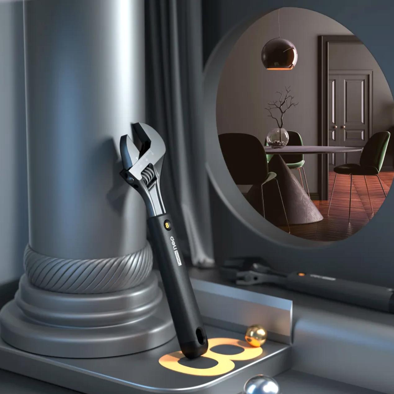 Ключ разводной Deli HT1508