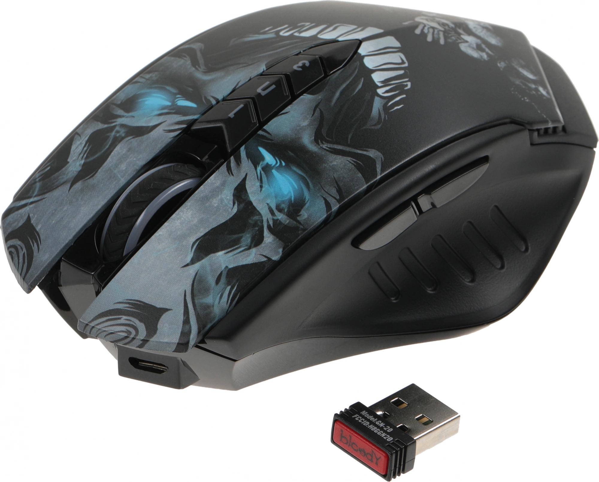 Мышь A4Tech Bloody R80 Plus SKULL