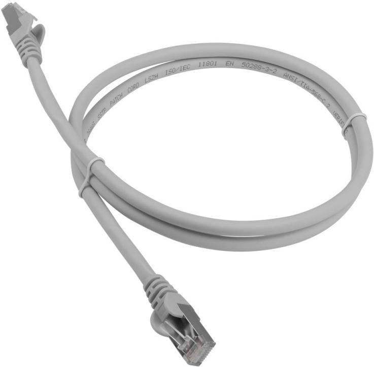 Патч-корд Lanmaster LSZH FTP кат.6A, 1.0 м LAN-PC45/S6A-1.0-GY серый