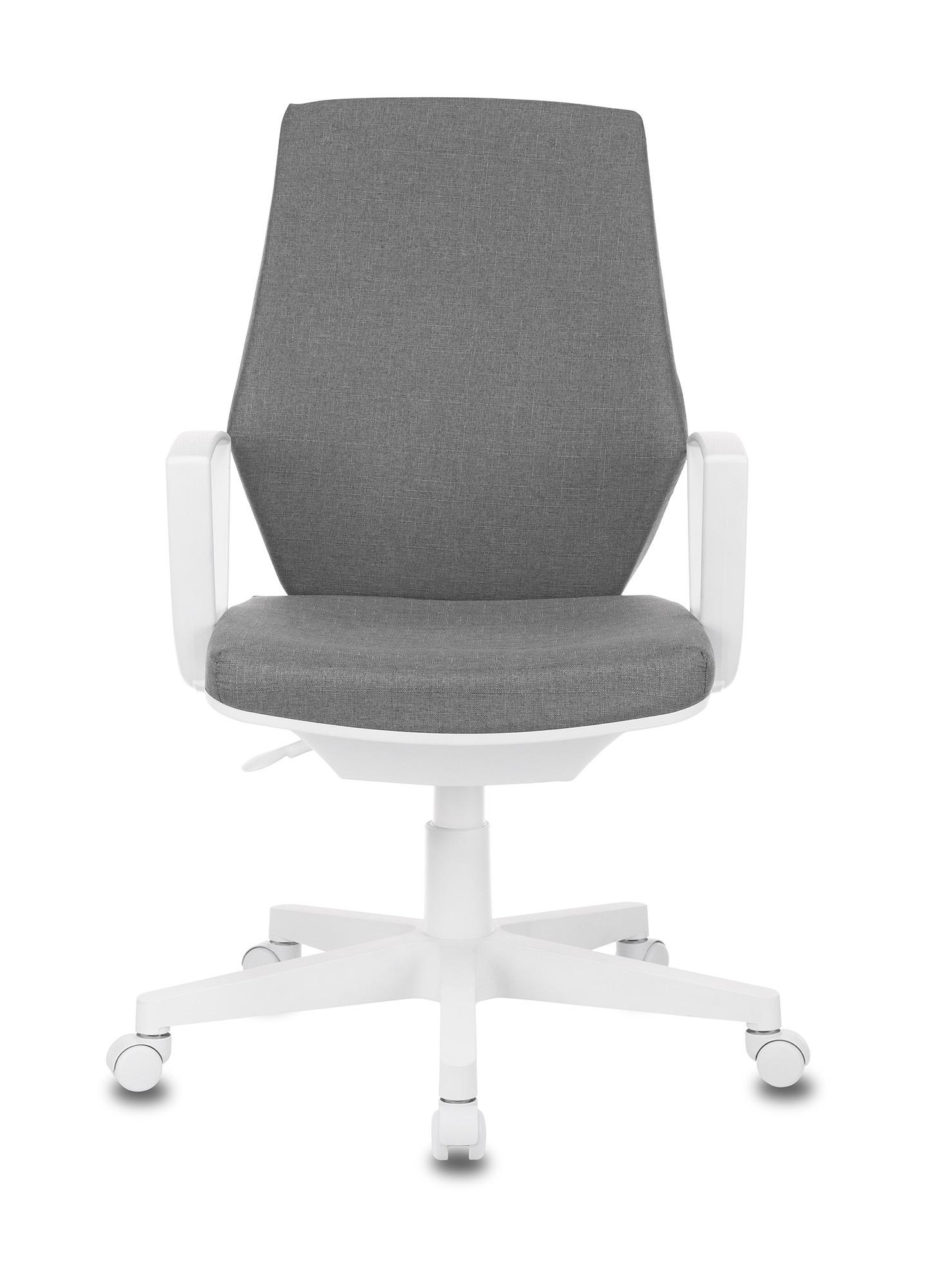 Офисное кресло Бюрократ 38-404 пластик белый/серый (CH-W545/GRAFIT)