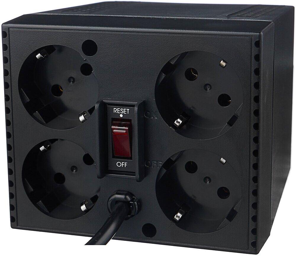Стабилизатор напряжения Powercom TCA-1200 черный