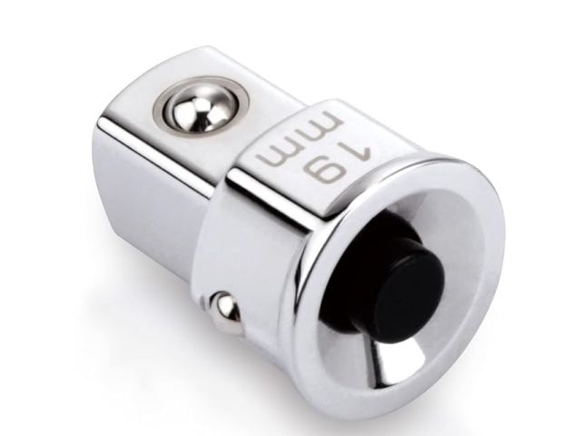 Переходник квадрат-шестигранник 1/2"-19мм TOPTUL