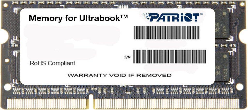 Оперативная память Patriot SODIMM DDR3-1600 4GB PC-12800 (PSD34G1600L2S)