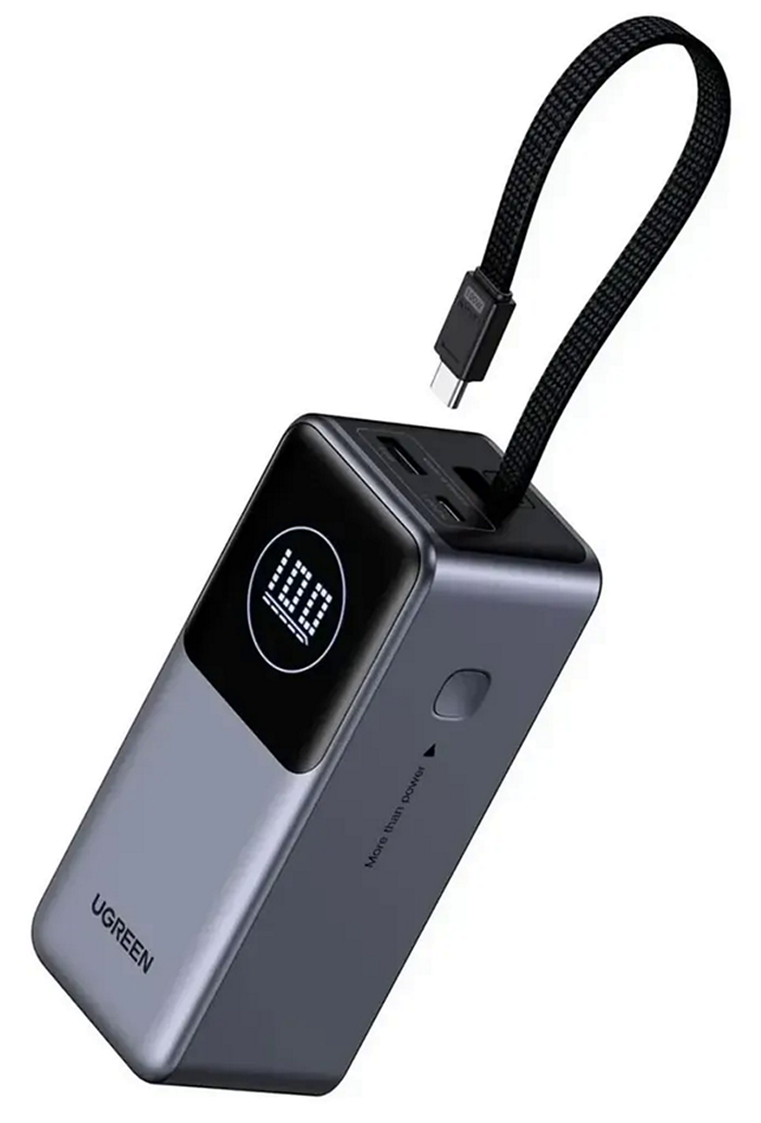 Портативное зарядное устройство Ugreen PB723 Space Gray (55365B)