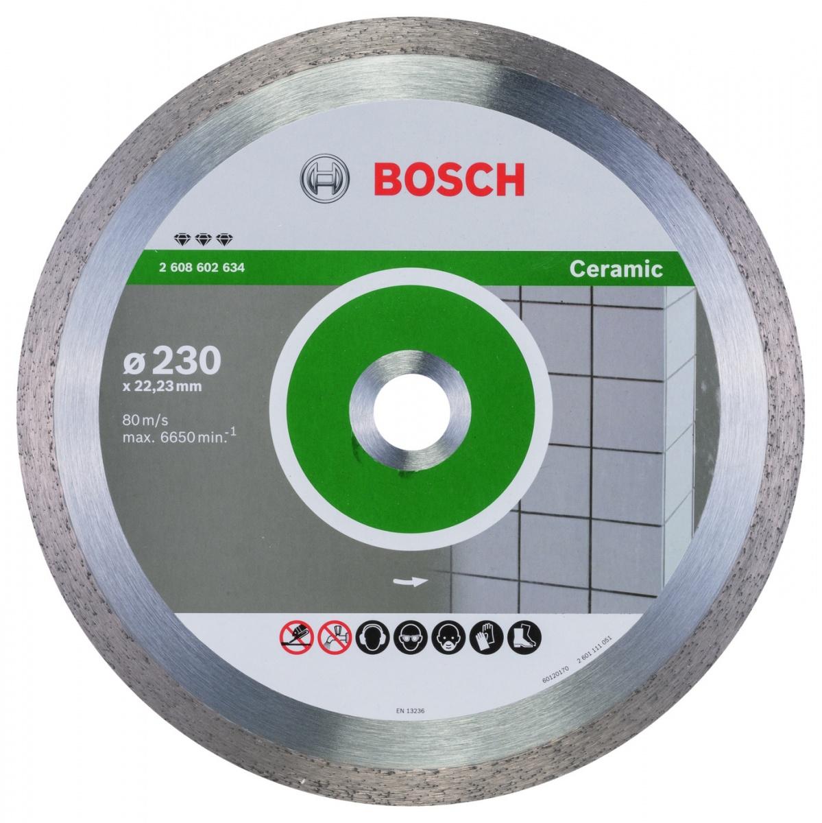 Алмазный диск Bosch круг 230-22.23 Best for Ceramic 2.608.602.634