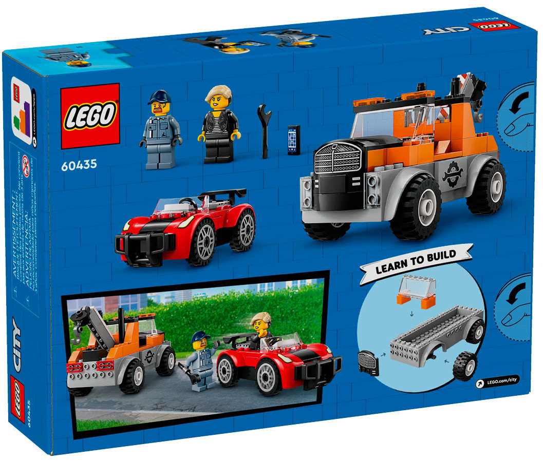 Конструктор Lego City Эвакуатор и ремонт спортивных автобилей (60435)