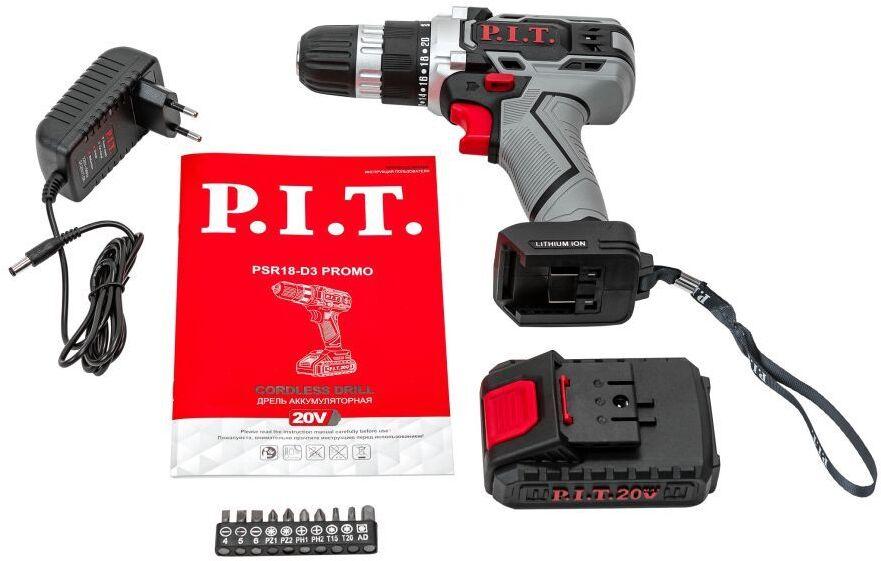 Дрель P.I.T. PSR 18-D3 Promo