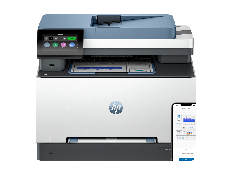 МФУ HP Color LaserJet Pro 3303sdw белый (499M6A)
