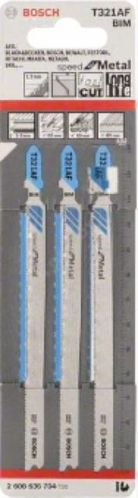 Пилка для лобзика Bosch 3 T 321 AF Speed for Metal BIM 2.608.636.704