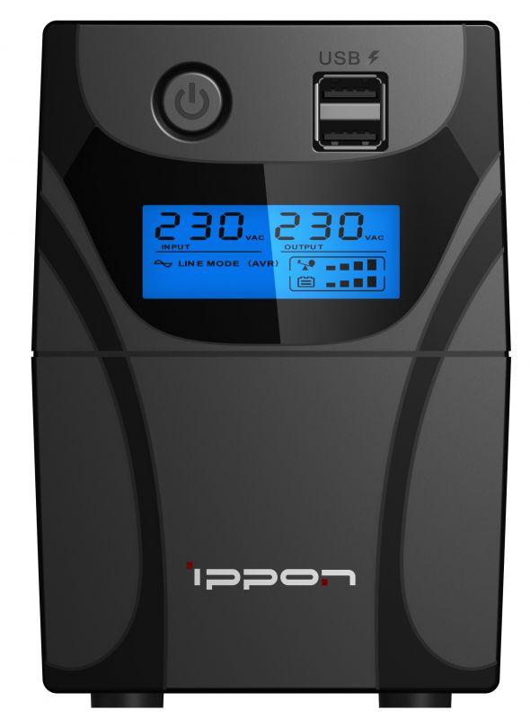 Источник бесперебойного питания Ippon Back Power Pro II Euro 650 360 Вт 650 ВА черный (1005511)