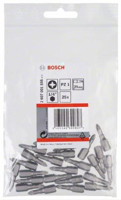 Бита Bosch Extra Hart 25мм PZ1 (-25-) 2.607.001.556