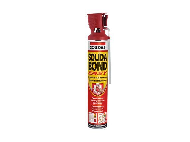 Клей-пена полиуретановая "Soudal"Soudabond Easy с аппликатором Genius Gun 750 мл