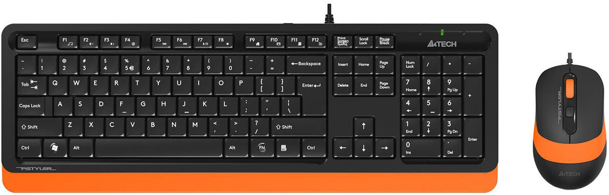 Набор периферии A4 Fstyler F1010 черный/оранжевый