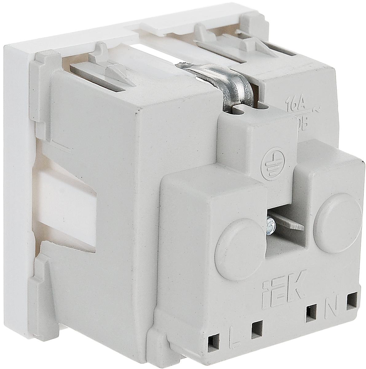 Розетка IEK CKK-40D-RSZB2-K01-K белый