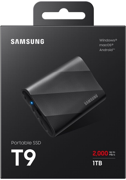 Внешний накопитель Samsung T9 1Tb Black (MU-PG1T0B/WW)