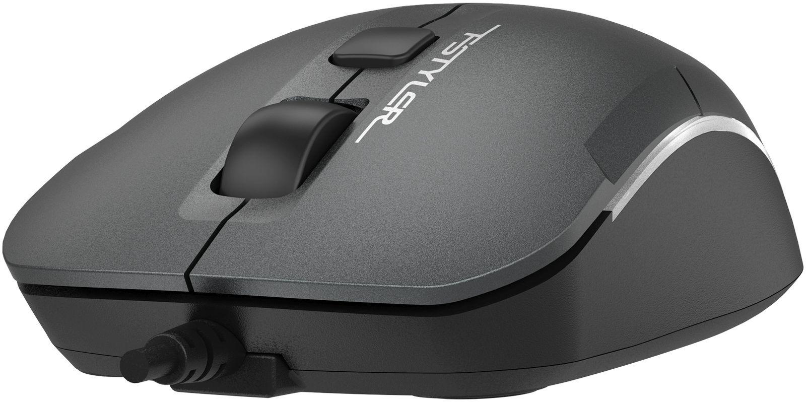 Мышь A4Tech Fstyler FM26 серый/черный/Smoky Grey