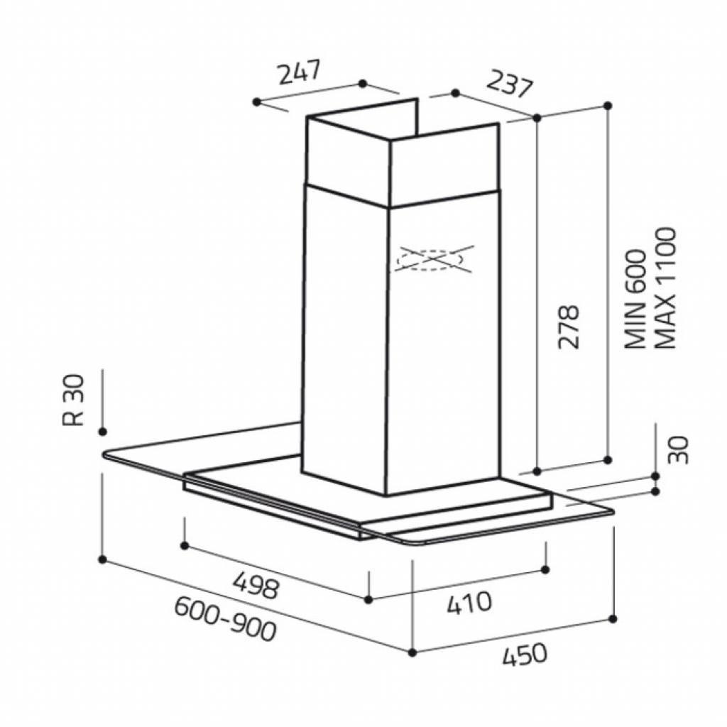 Кухонная вытяжка Elica FLAT GLASS IX/A/60 (68516391A)
