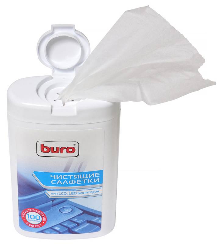 Салфетки для ухода за электроникой Buro BU-tft 100 штук
