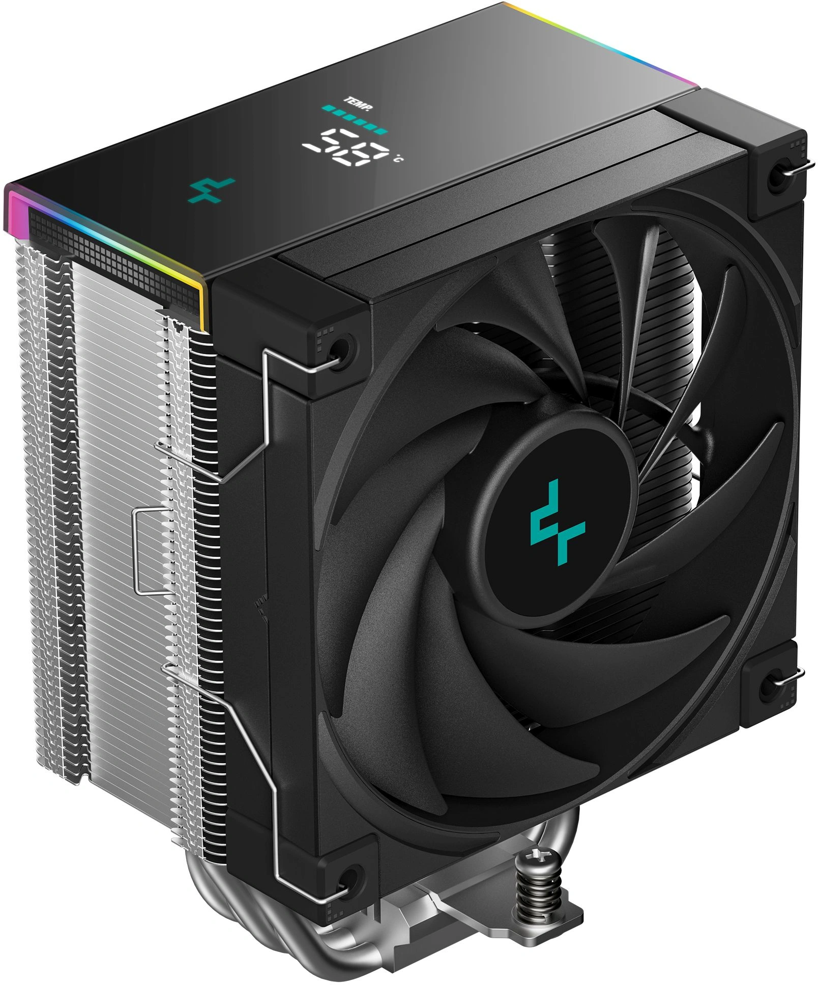 Кулер для процессора DeepCool AK500S Digital SE черный (R-AK500S-BKADMN-GJD)