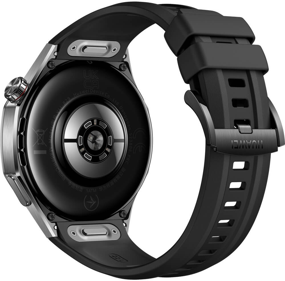 Умные часы Huawei Watch GT 5 Pro 46мм VLI-B29 Black Fluoroelastomer Strap (55020DGH)