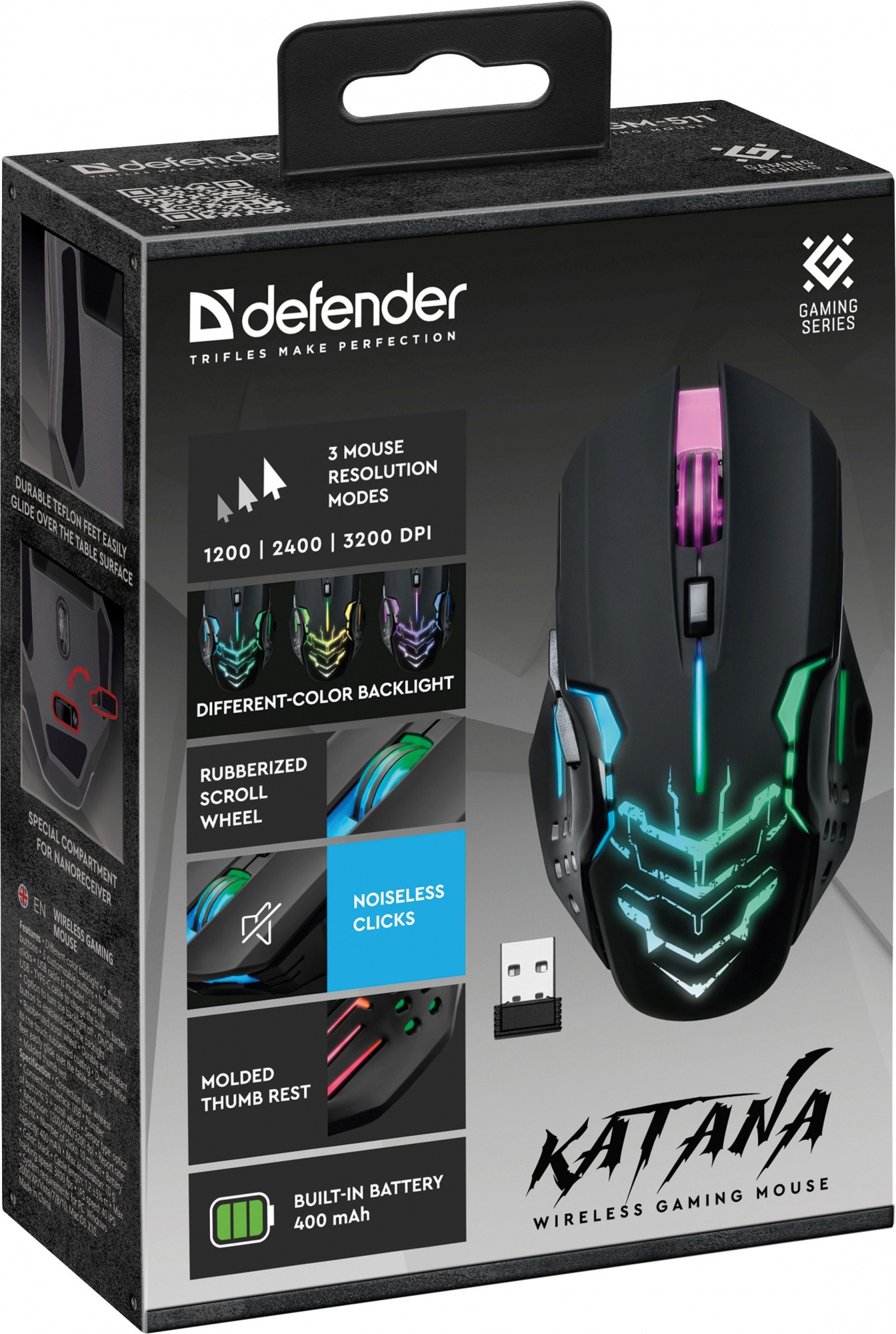Мышь Defender Katana GM-511 чeрный (52511)