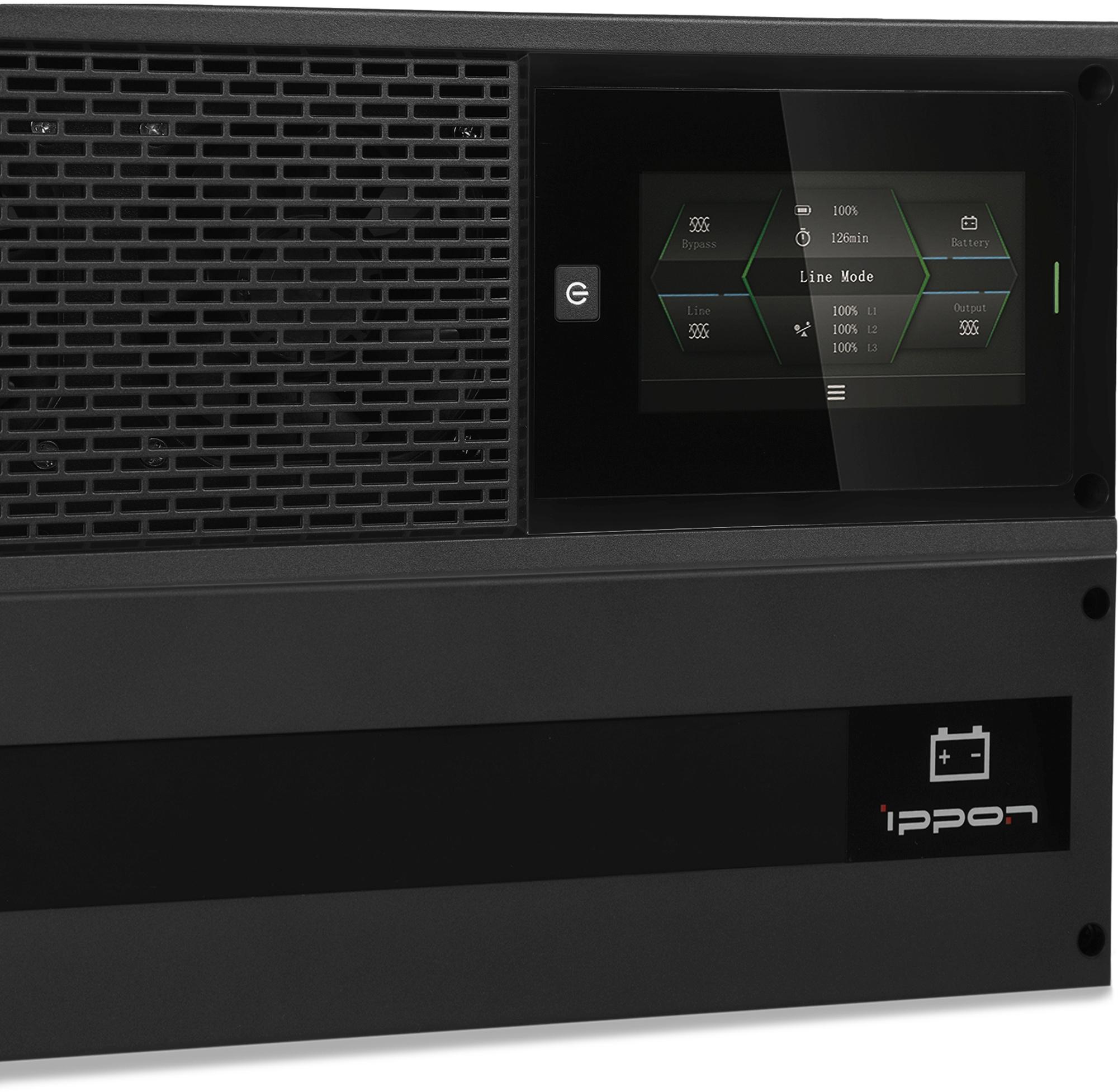 Источник бесперебойного питания Ippon Innova Unity RT 3-3 10K 10000Вт 10000ВА черный (1445970)