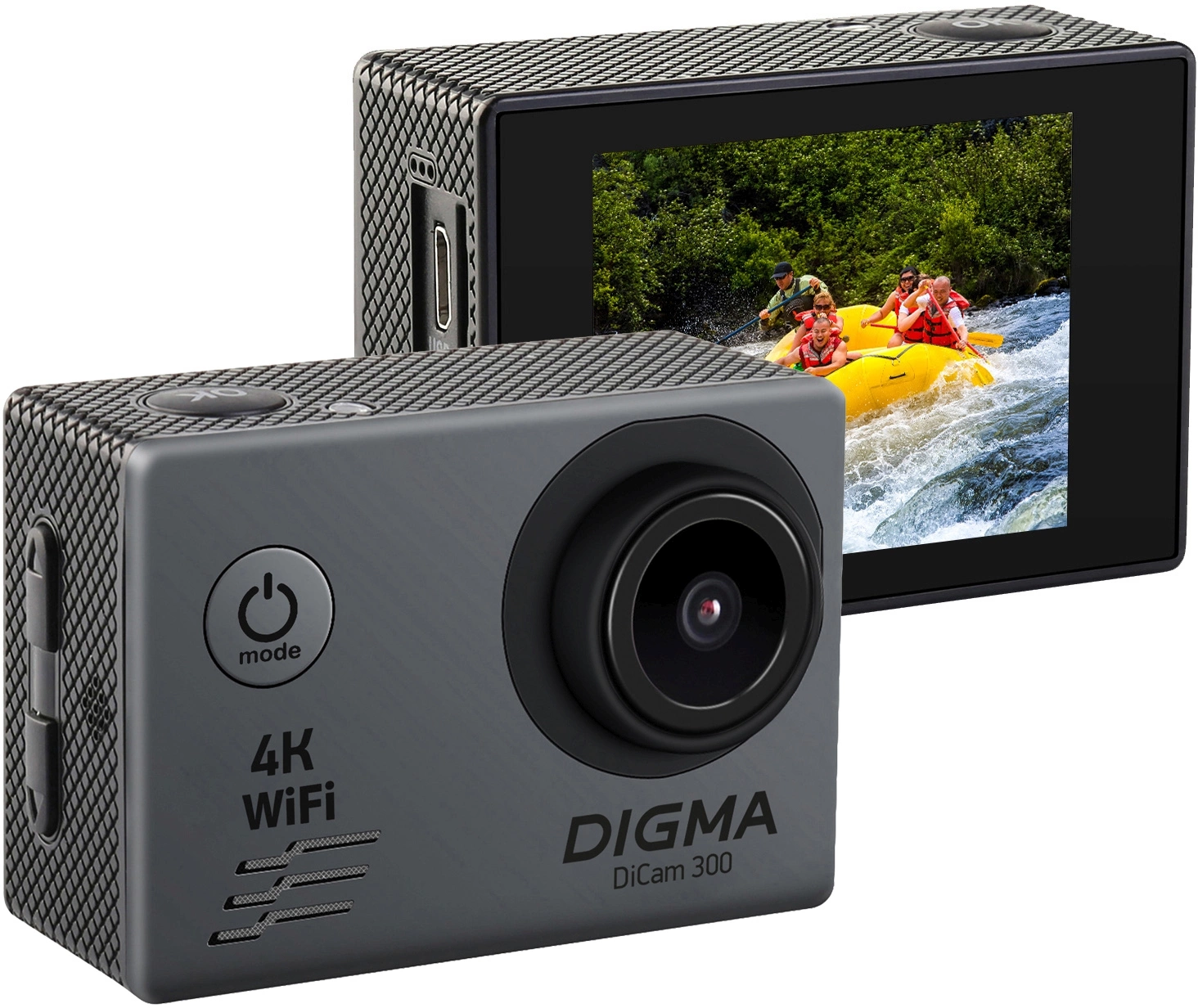 Экшн-камера Digma DiCam 300 серый (DC300)