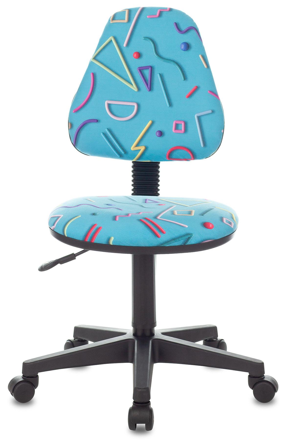 Кресло детское Бюрократ KD-4/STICK-BLUE голубой Sticks 06 пластик