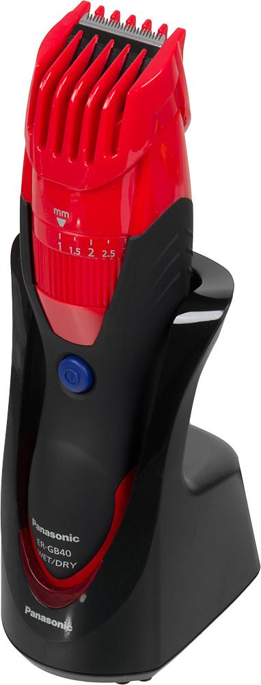 Триммер для волос Panasonic ER-GB40 1 насадка красный