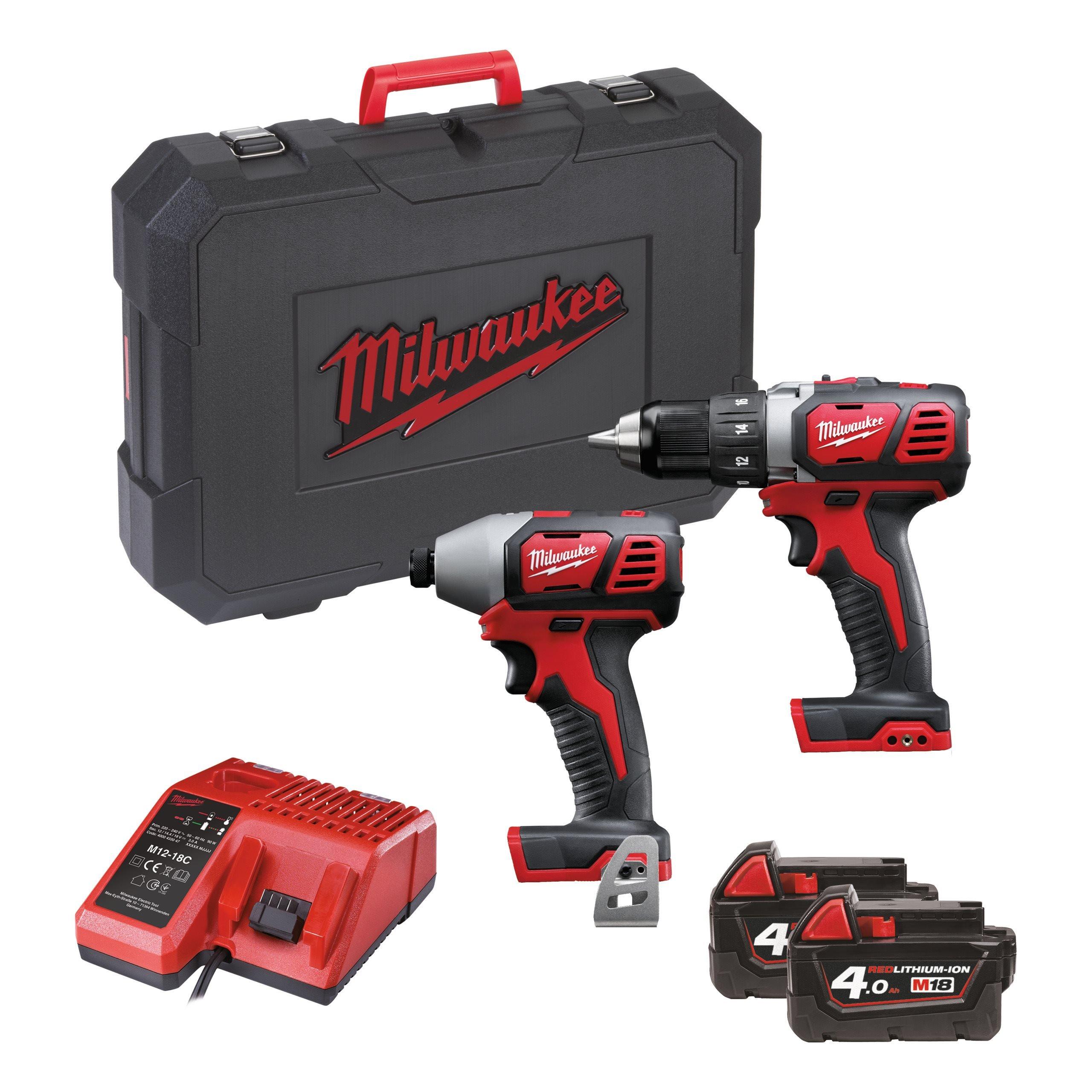 Набор электроинструментов Milwaukee M18 BPP2D-402C (4933447126)