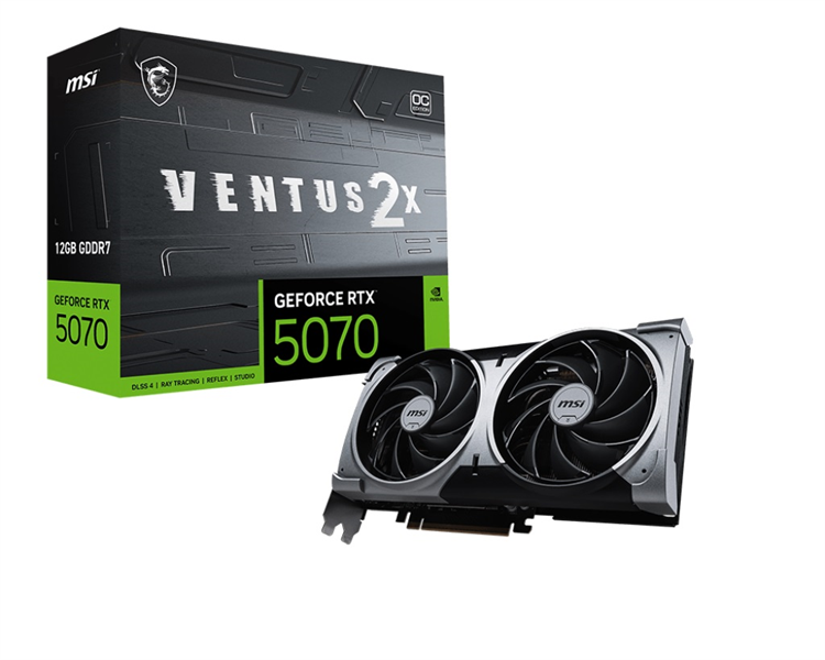 Видеокарта MSI GeForce RTX 5070 Ventus 2X OC 12GB GDDR7 (912-V532-003)