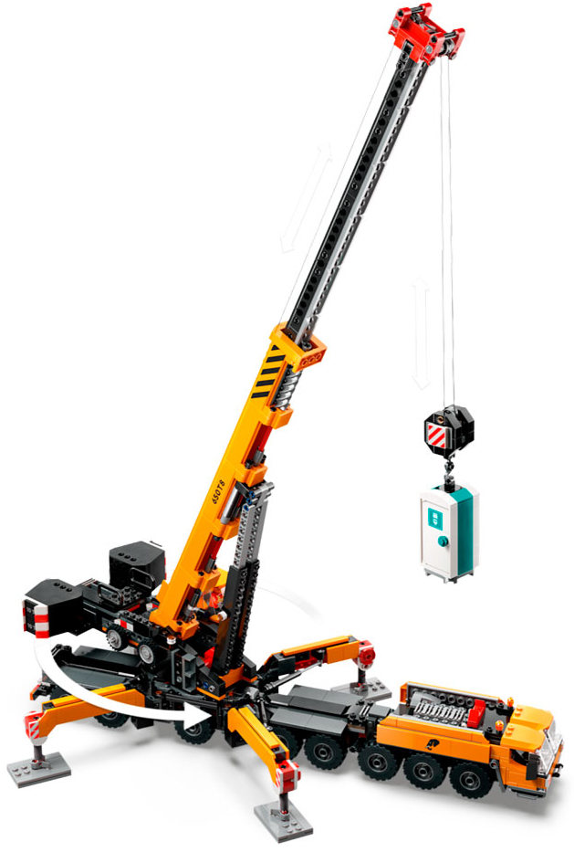 Конструктор Lego City Желтый передвижной строительный кран (60409)