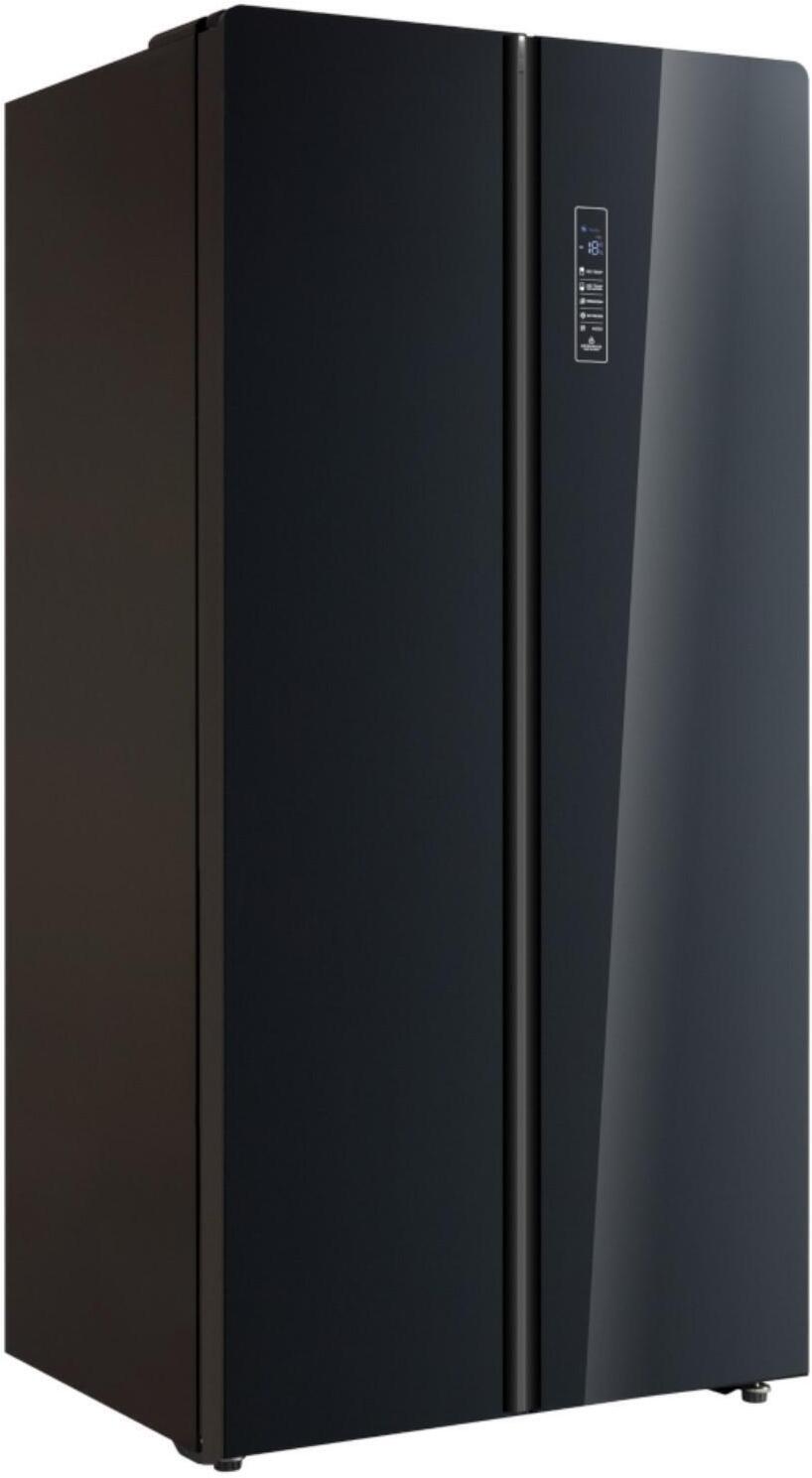 Холодильник Korting KNFS 91797 GN черное стекло