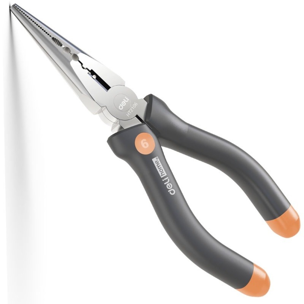 Плоскогубцы Deli HT2106C Gray