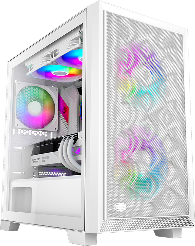 Корпус PCCooler C3D310 WH ARGB без БП (C3D310-WHP2-GL)
