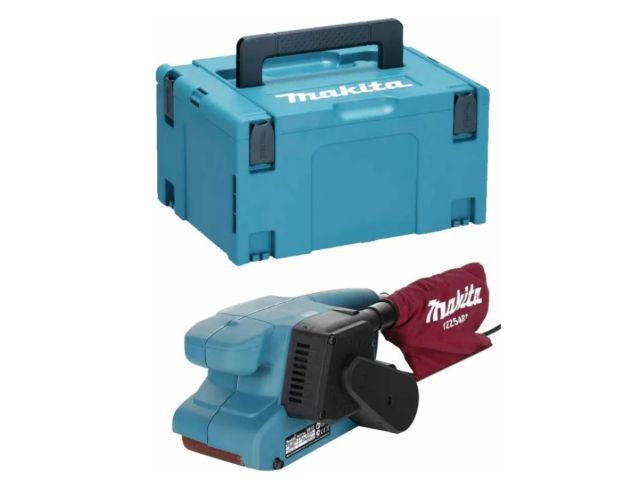 Ленточная шлифмашина MAKITA 9910J MAKPAC (650 Вт, лента 76х457 мм)
