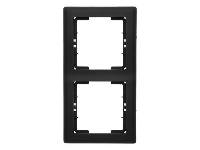 Рамка 2-ая вертикальная черная, DARIA, MUTLUSAN