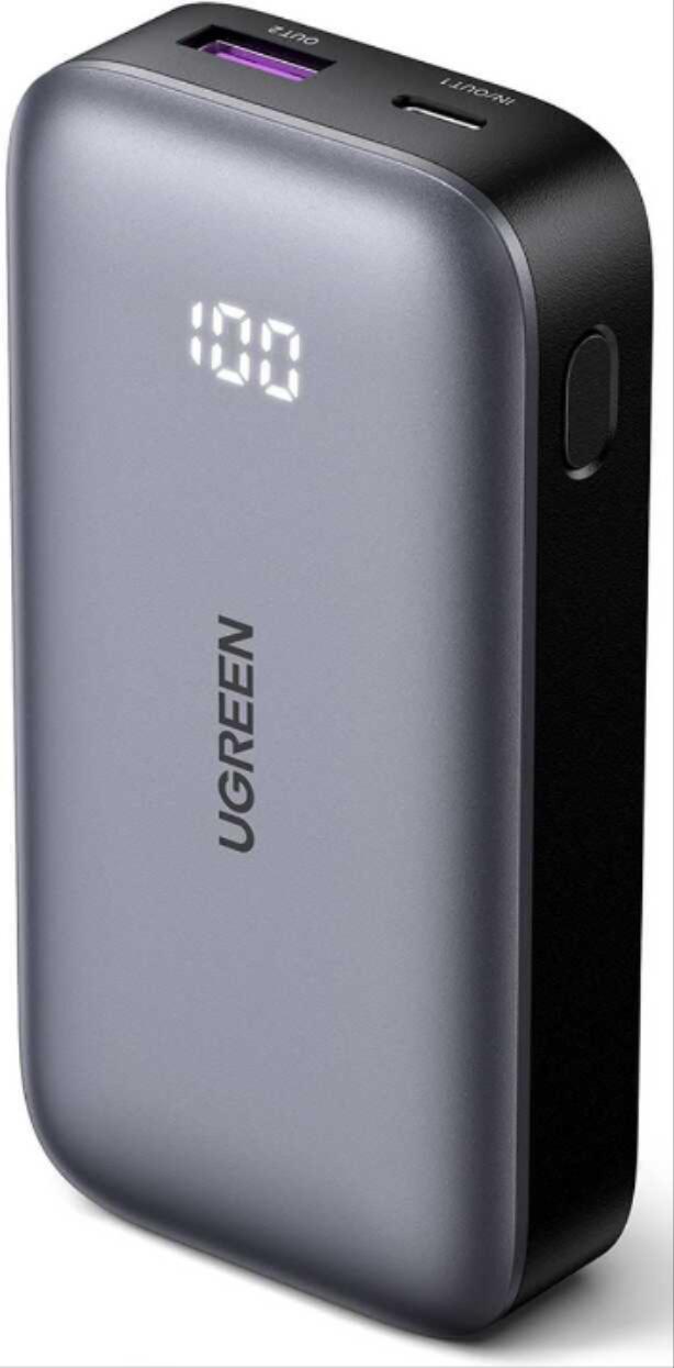Портативное зарядное устройство Ugreen PB502 Grey (25185)