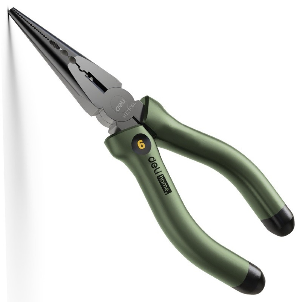 Плоскогубцы Deli HT2106L Green