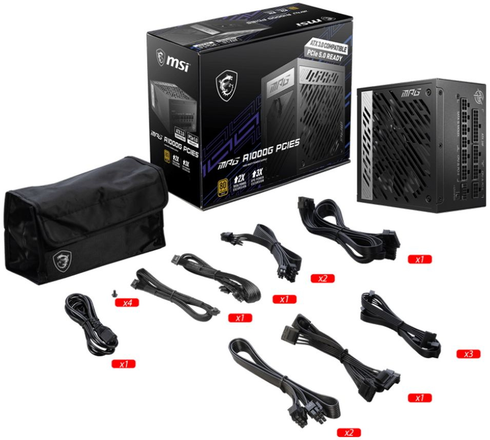 Блок питания MSI MPG A1000G (306-7ZP7C11-CE0)