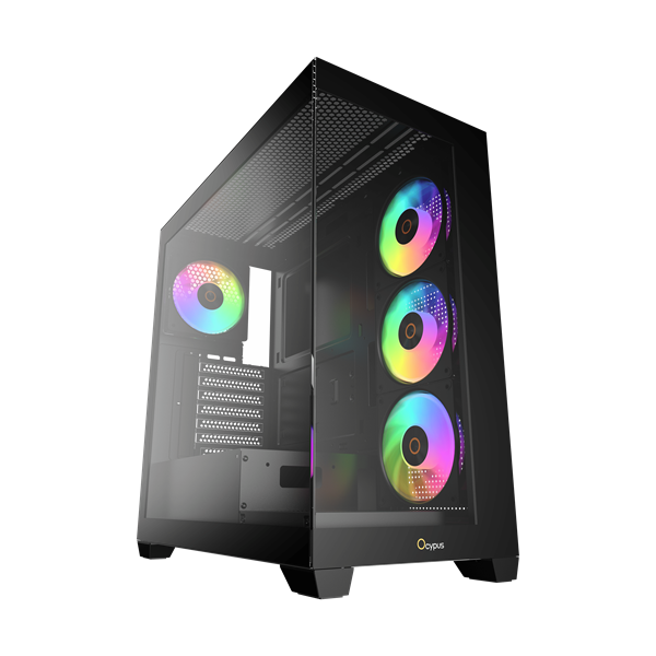Корпус Ocypus Gamma C72 BK ARGB ATX без БП (Gamma-C72-BKD400XX-GL)