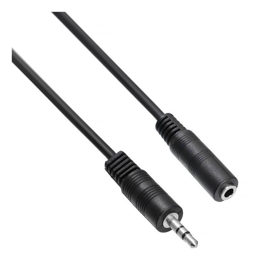 Кабель аудио Buro BAAC003-1 Jack 3,5 (m)/Jack 3,5 (f) 1м черный