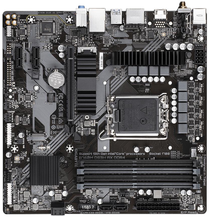 Материнская плата GigaByte B760M DS3H AX DDR4 rev. 1.0