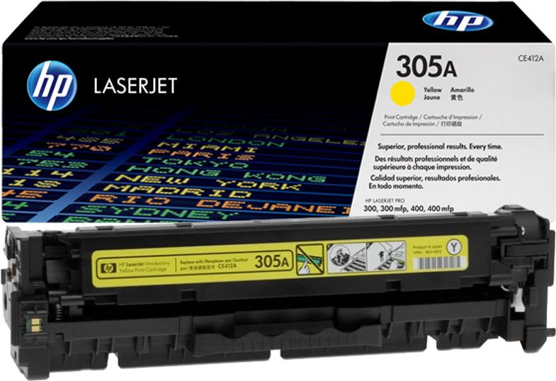 Тонер-картридж HP 305A желтый (CE412A)