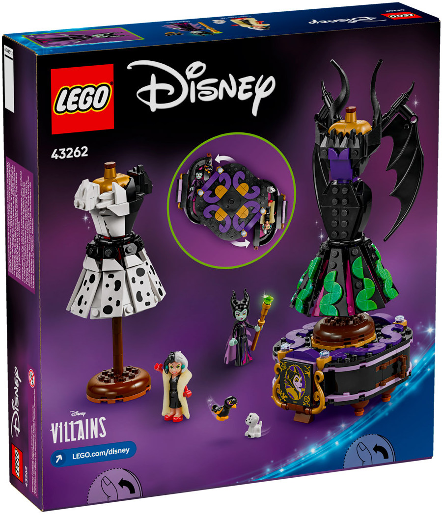 Конструктор Lego Disney Платья Малефисенты и Круэллы Де Виль (43262)